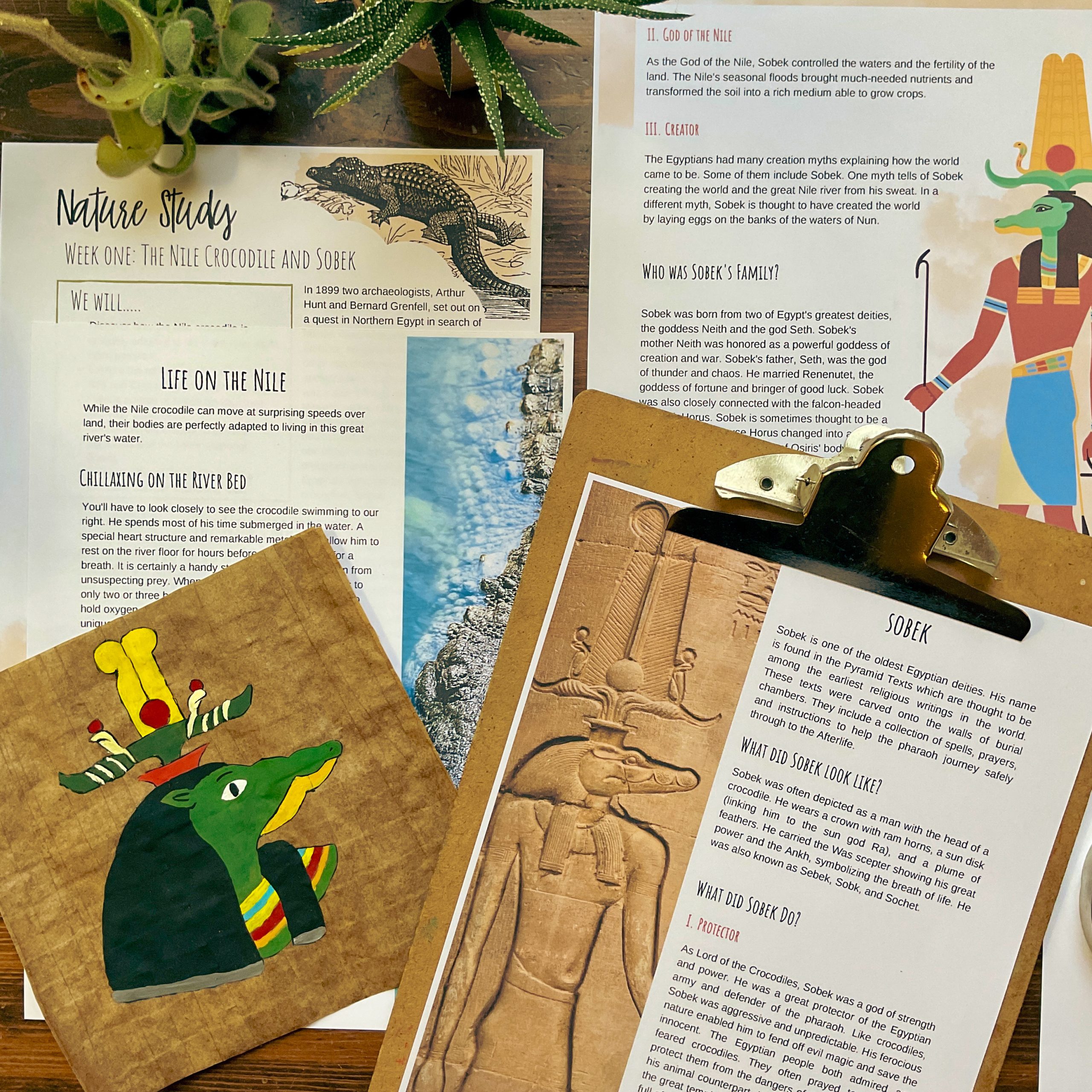 Egyptian Mythology Unit - Curious Trails Nature Study - Image 2