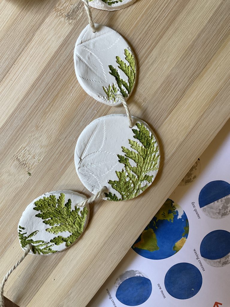Nature-Inspired Moon Phases Wall Hanging