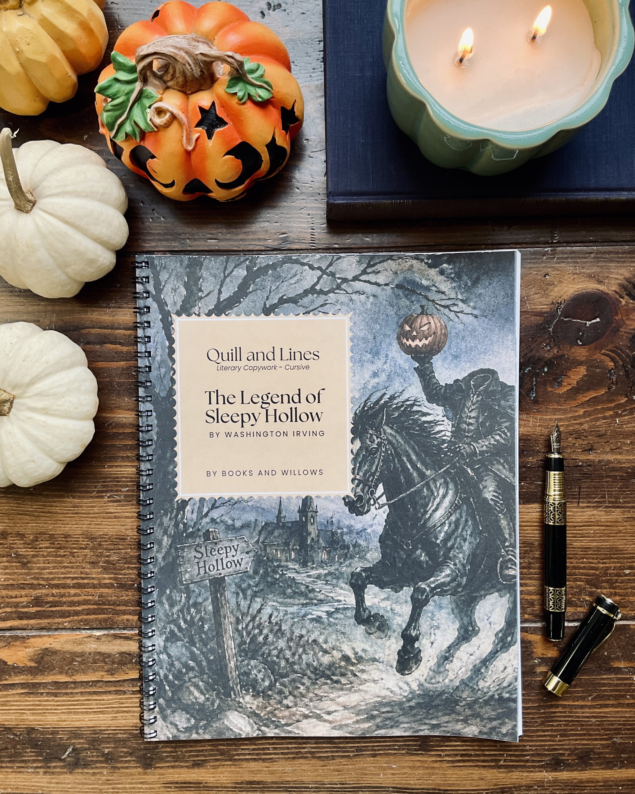 The Legend of Sleepy Hollow Cursive Copywork | Quill & Lines Handwriting