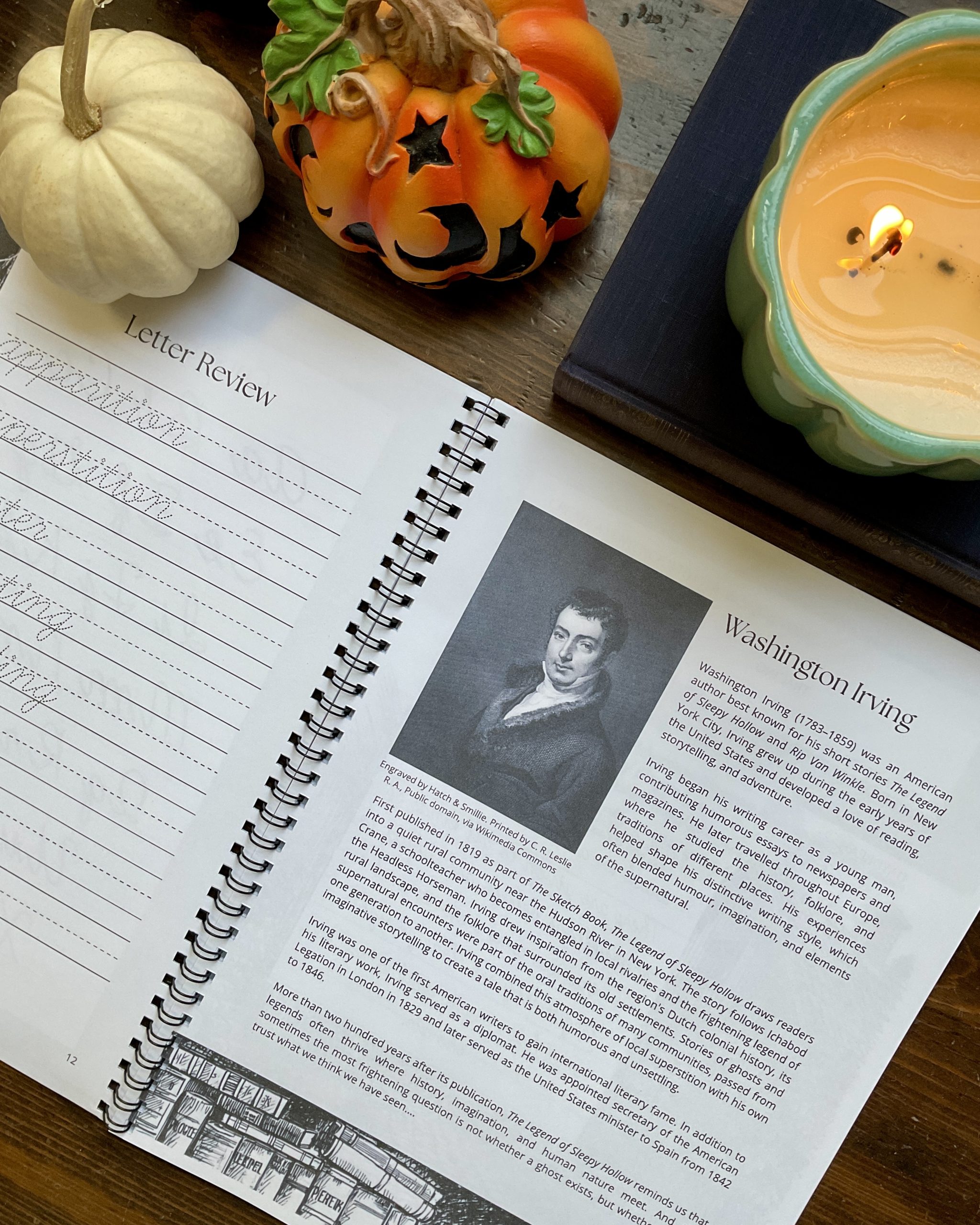 The Legend of Sleepy Hollow Cursive Copywork | Quill & Lines Handwriting - Image 2