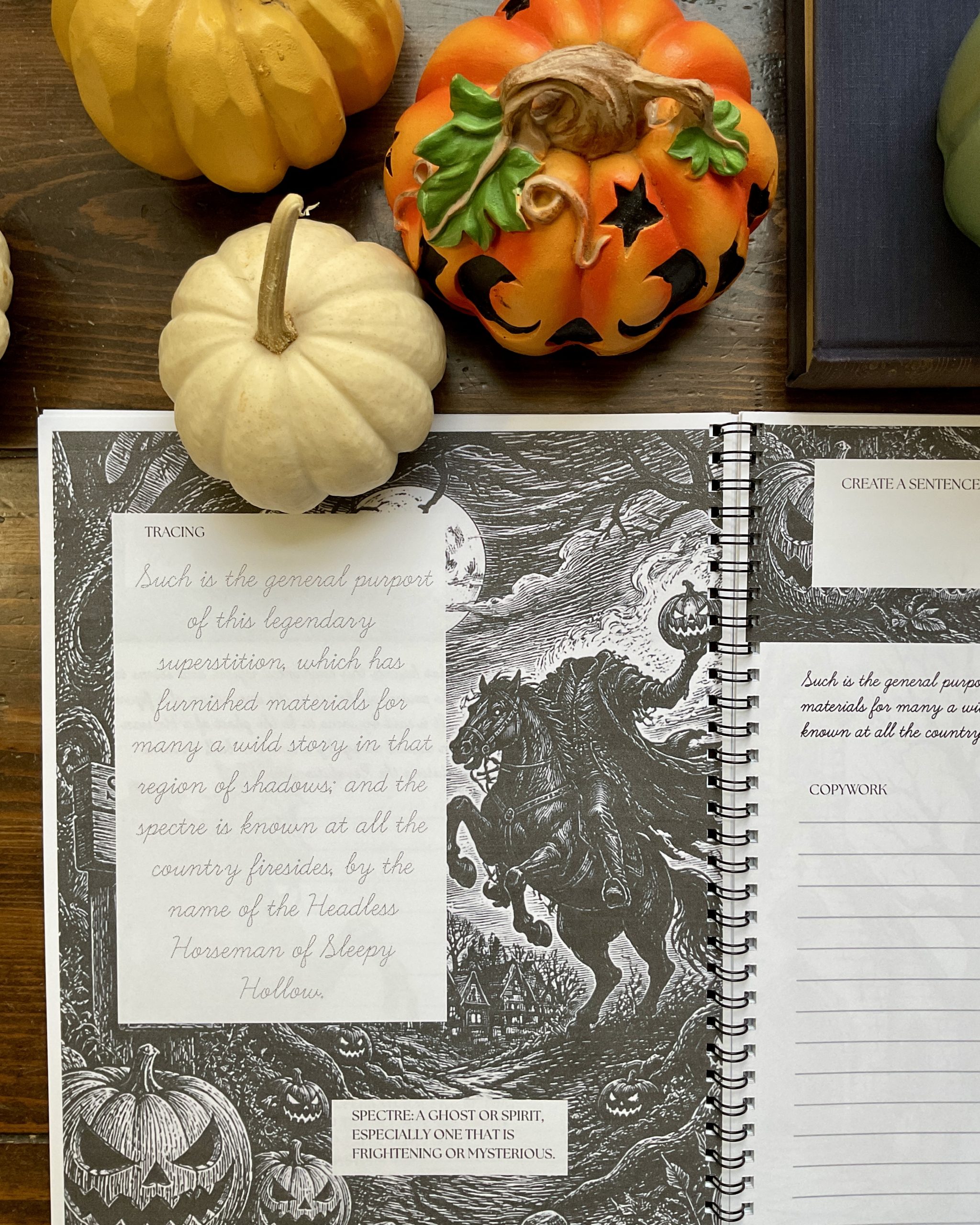 The Legend of Sleepy Hollow Cursive Copywork | Quill & Lines Handwriting - Image 4