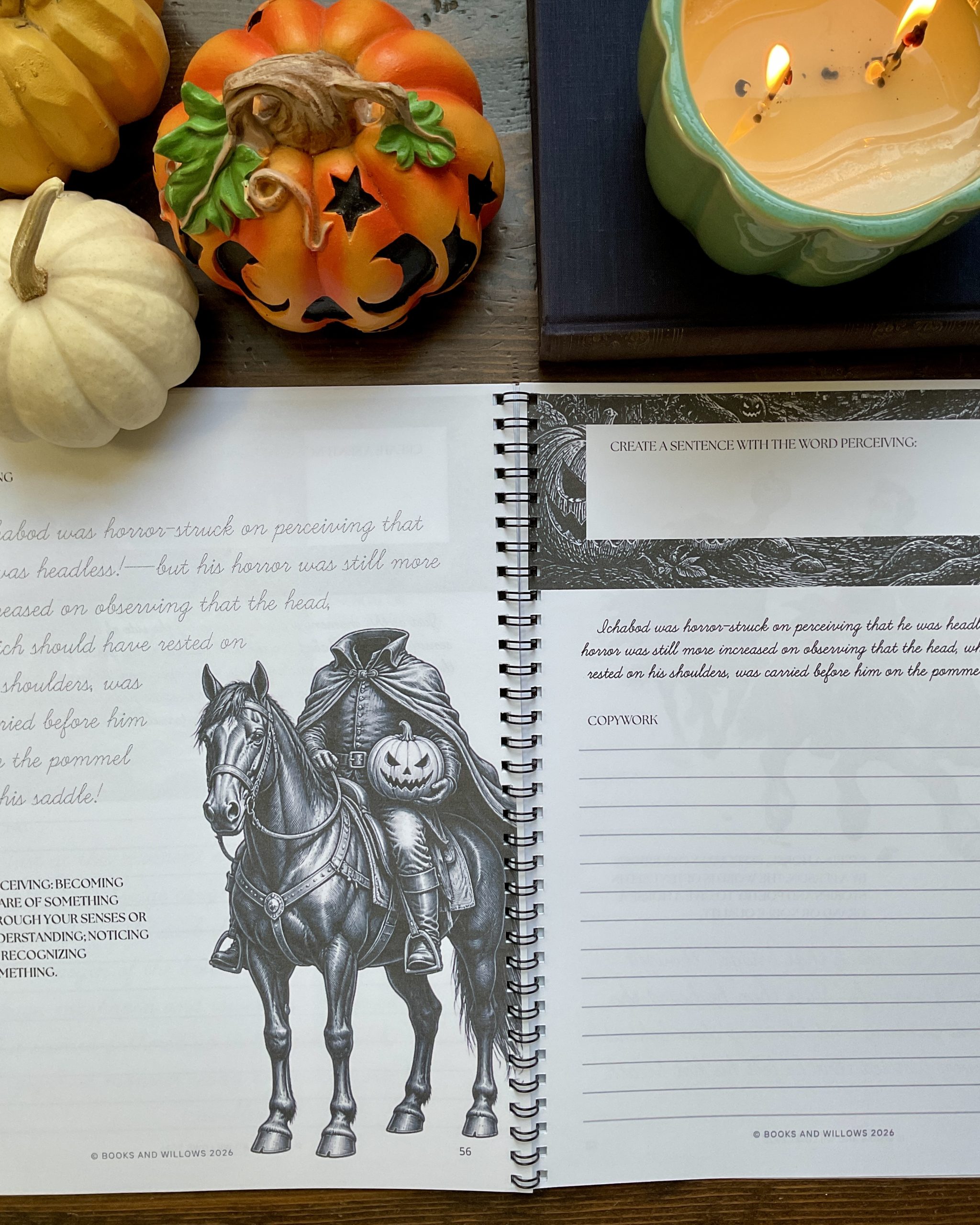 The Legend of Sleepy Hollow Cursive Copywork | Quill & Lines Handwriting - Image 8
