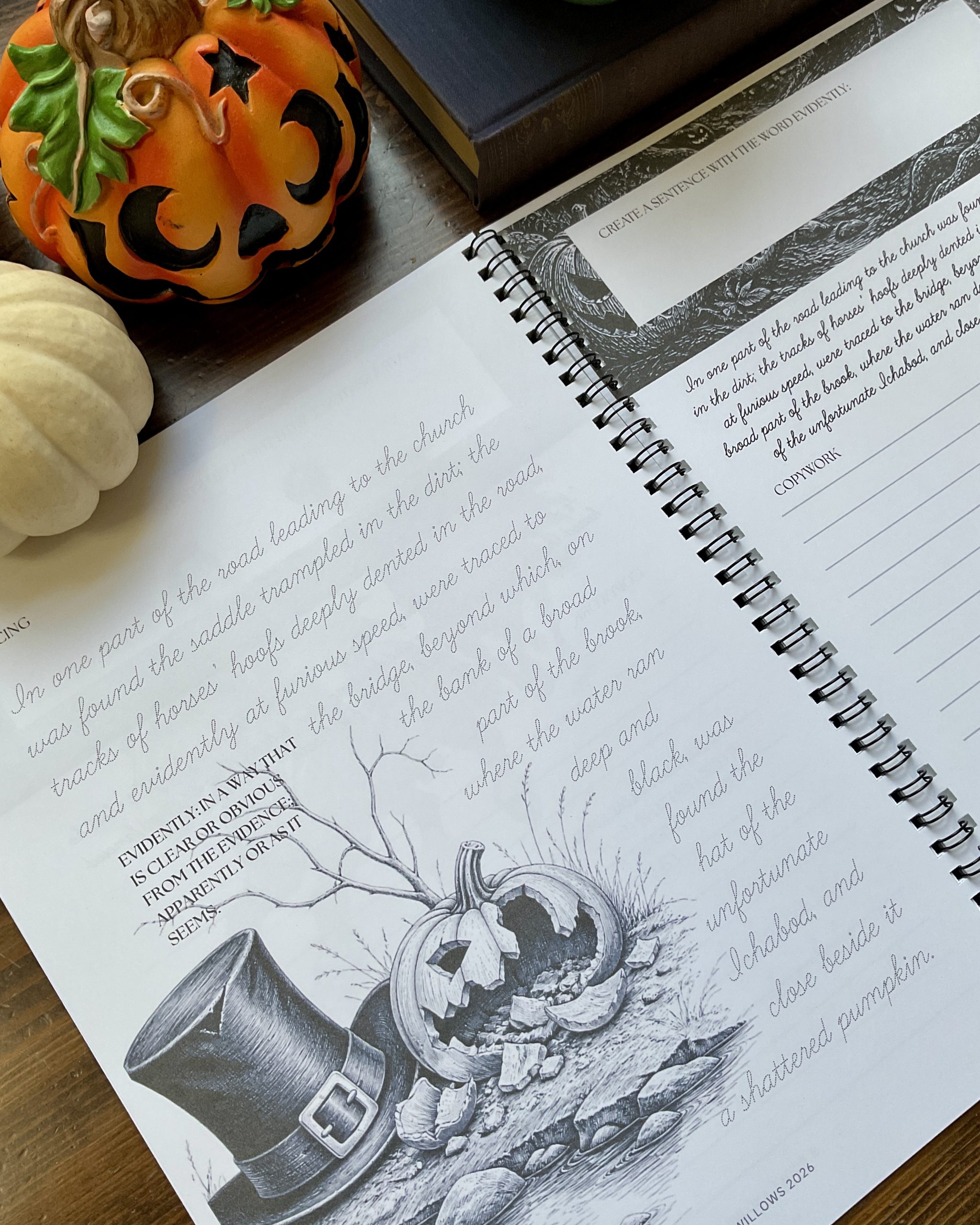 The Legend of Sleepy Hollow Cursive Copywork | Quill & Lines Handwriting - Image 9