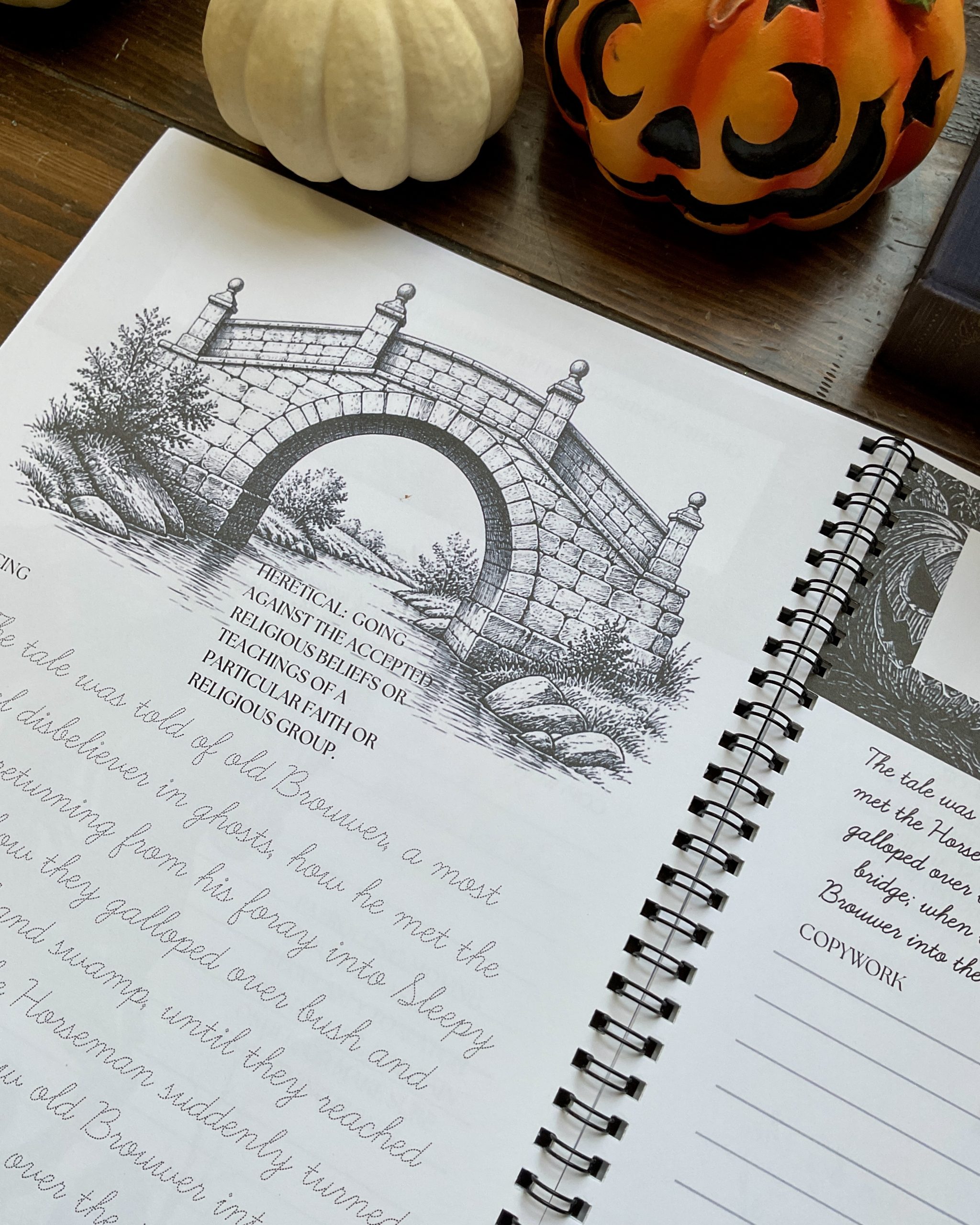 The Legend of Sleepy Hollow Cursive Copywork | Quill & Lines Handwriting - Image 10